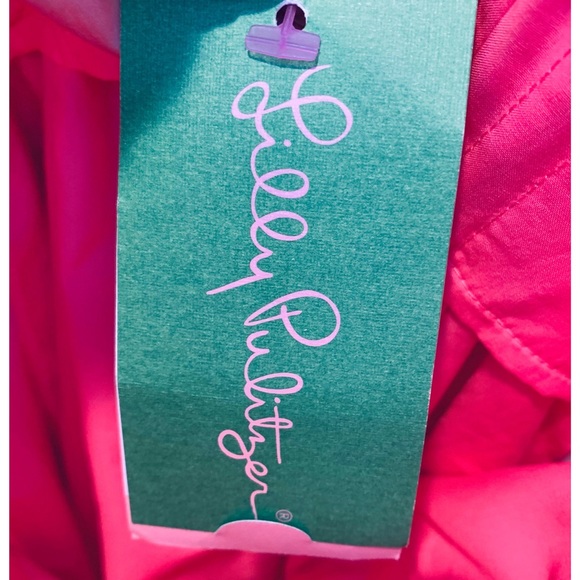 Lilly Pulitzer Dress NWT Sz 6 Pink Lace Strapless - Picture 4 of 7